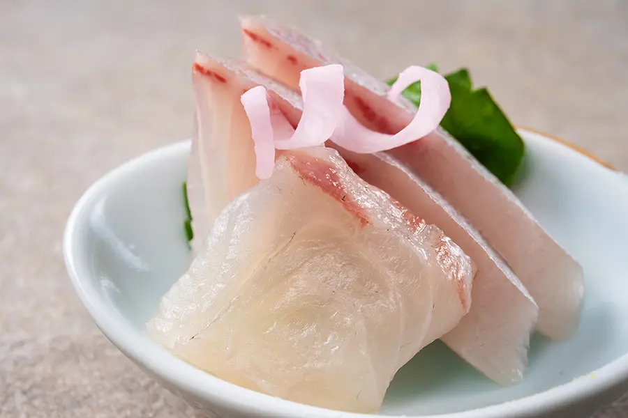 【季節の会席】先付け二種、お造り